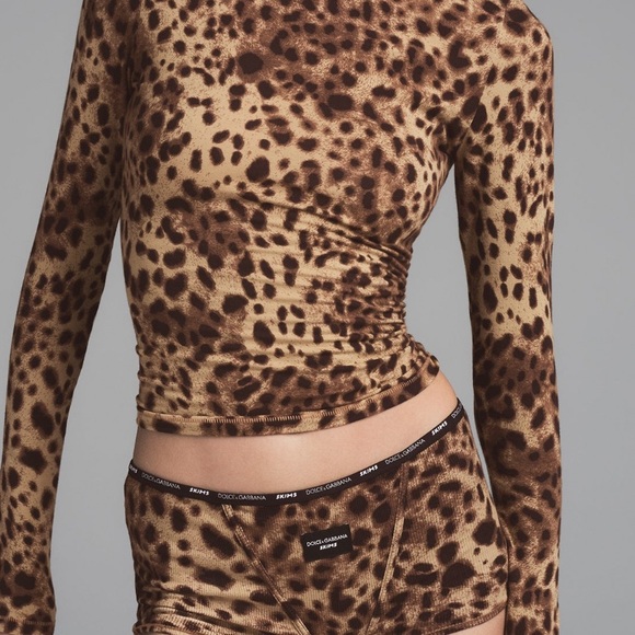 Dolce & Gabana Skims collection S leopards long sleeve - Picture 3 of 6